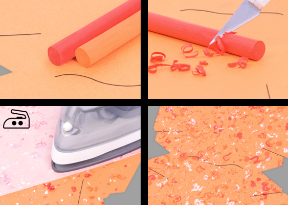 Bildcollage mit vier Bastelschritten zur Gestaltung einer McDonald’s Chicken-McNuggets-Box. Gezeigt wird, wie mit Jaxon Aquarell-Wachspastellkreiden in Rot, Orange und Weiß auf Tonpapier gearbeitet und die Farbe mit einem Bügeleisen geschmolzen wird. Zuerst auf GWS2.de veröffentlich - McDonald's liebt diesen Kunstblog Diese fröhliche Bildcollage zeigt vier kleine Stationen meines Bastelprojekts – von der Schablone bis zur farbenfrohen Außenseite der Chicken-McNuggets-Box. Links oben liegt die Vorlage auf kräftigem, orangefarbenem Tonpapier. Darauf ruhen zwei leuchtende Jaxon Aquarell-Wachspastellkreiden, eine in feurigem Rot und eine in warmem Orange – wie kleine Farbtupfer, die sofort Lust auf Kreativität machen. Rechts daneben wird es praktisch: Mit einem feinen Bastelmesser werden rote Kreiden-Streifen vorsichtig vom Stift abgeschabt, die sich wie zarte Farbspäne über das Papier legen. Im dritten Schritt unten links wird es bunt – die Farben Weiß (Nr. 301), Rot (Nr. 310) und Orange (Nr. 313) sind zu sehen, liebevoll über das Tonpapier gestreut. Ein Stück weißes Backpapier liegt darüber, und darauf ein Bügeleisen, das die Kreide zum Schmelzen bringt – wie Magie entfalten sich so die strahlenden Farben. Im vierten Bild, unten rechts, leuchtet die fertige Schablone: vollständig verziert, mit einem sanften Glanz der geschmolzenen Wachspastellkreide. So entsteht aus einfachem Papier ein einzigartiger Bastelmoment. Die gesamte Collage wurde von Veronika Helga Vetter, renommierter Papierkünstlerin, mit Liebe zum Detail gestaltet. September 2025 - GWS2.de